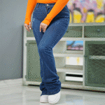 تصویر  بوتکات جین سرمه ای و دریایی تیره