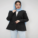 تصویر  مانتو کتی ژاکارد