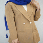 تصویر  کت دو دکمه کرپ مازراتی