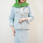 تصویر  کت جین پایین ریش
