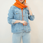 تصویر  کت جین پایین ریش