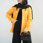 تصویر  شومیز مانتویی دو جیب