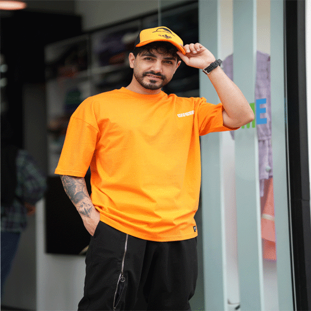تصویر  تیشرت لانگ مردانه HAPINESS