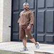 تصویر  ست هودی و شلوارک مردانه