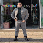 تصویر  کاپشن سیلیکونی کلاه دار مردانه