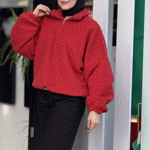 تصویر  تدی جلو بسته نیم زیپ