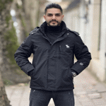 تصویر  کاپشن مردانه گلدوزی گوزن
