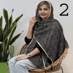 تصویر  شال کریشه طرحدار