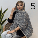تصویر  شال کریشه طرحدار