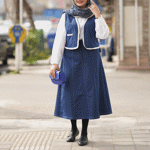 تصویر  ست ژیله و دامن جین