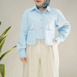 تصویر  شومیز کوتاه 2جیب