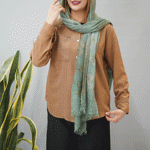تصویر  شومیز مانتویی شانتون تک جیب