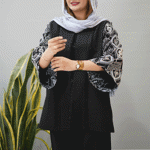 تصویر  کت کتان لمه آستین خرجکار
