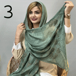 تصویر  شال وارداتی طرح لاله