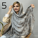 تصویر  شال وارداتی طرح لاله