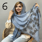 تصویر  شال وارداتی طرح لاله
