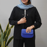 تصویر  کت ژاکارد دکمه قلبی