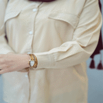 تصویر  شومیز مانتویی جیب کج