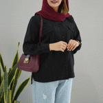 تصویر  شومیز مانتویی جیب کج