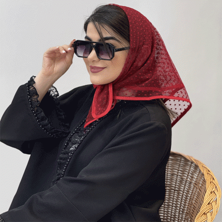 تصویر  مینی اسکارف توری