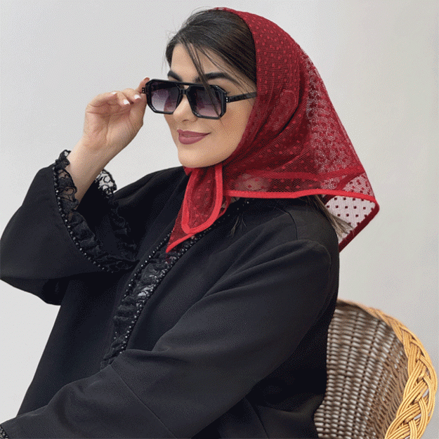 تصویر  مینی اسکارف توری