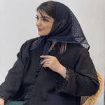 تصویر  مینی اسکارف توری