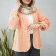 تصویر  کت ژاکارد مرواریدی