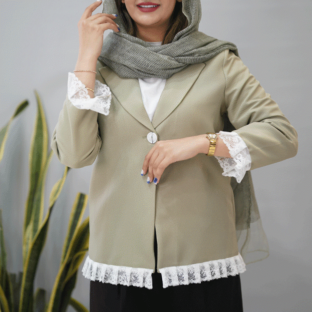 تصویر  کت کجرا دانتل دار