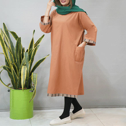 تصویر  کفتان لینن دور خرجکار