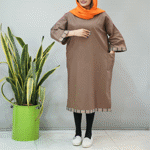 تصویر  کفتان لینن دور خرجکار