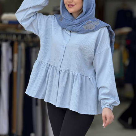 تصویر  شومیز مانتویی عروسکی