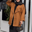 تصویر  کت آستین رگلان مغزی دوزی