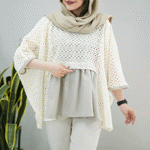 تصویر  شومیز پانچ قلاب بافی