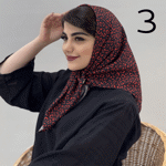 تصویر  مینی اسکارف طرح دار
