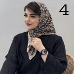 تصویر  مینی اسکارف طرح دار