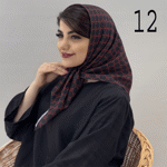 تصویر  مینی اسکارف طرح دار