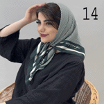 تصویر  مینی اسکارف طرح دار