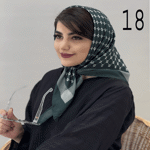 تصویر  مینی اسکارف طرح دار