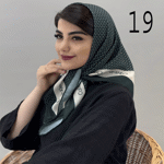 تصویر  مینی اسکارف طرح دار