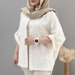 تصویر  شومیز لینن تک جیب آستین رگلان