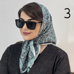 تصویر  مینی اسکارف طرحدار ابریشمی