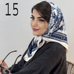 تصویر  مینی اسکارف طرحدار ابریشمی