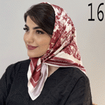 تصویر  مینی اسکارف طرحدار ابریشمی