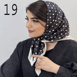 تصویر  مینی اسکارف طرحدار ابریشمی