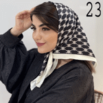 تصویر  مینی اسکارف طرحدار ابریشمی