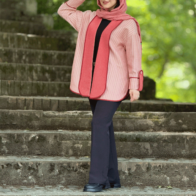 تصویر  کت شانتون دونخ راه راه