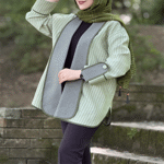 تصویر  کت شانتون دونخ راه راه