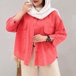 تصویر  شومیز لینن جیب پاکتی