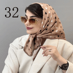 تصویر  مینی اسکارف طرح دار جدید
