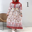 تصویر  پیراهن ساحلی طرحدار